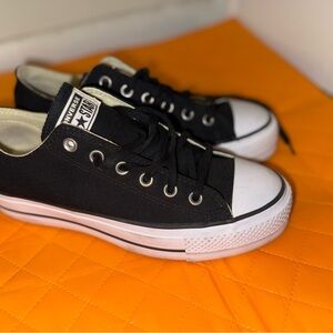 Converse Kids Black Canvas Sneakers